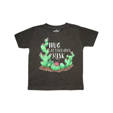 

Inktastic Hug At Your Own Risk Cacti and Succulents Gift Toddler Boy or Toddler Girl T-Shirt