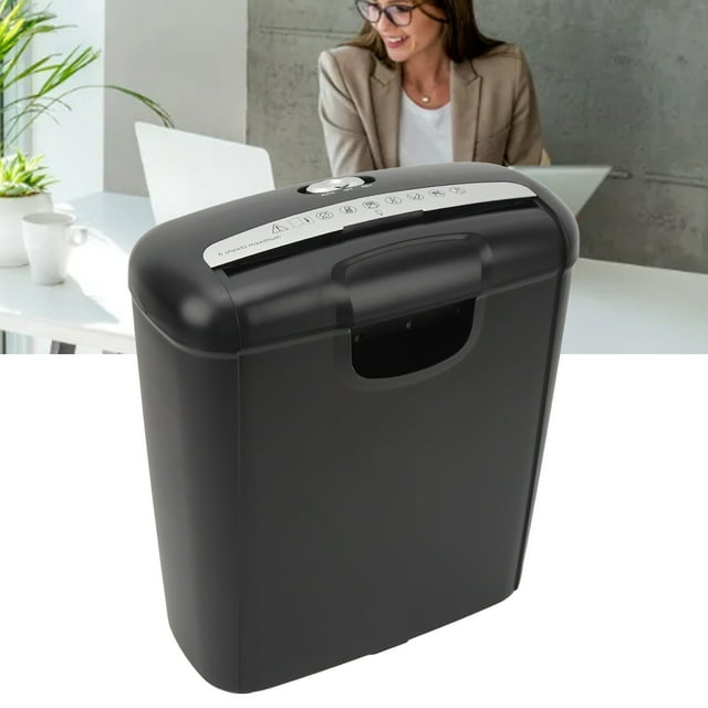 Desktop Shredder, Safe Operation Electric Paper Cutter Compact Size US Plug 110V for Home School Office