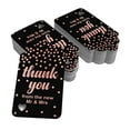 thumbnail image 2 of Inkdotpot Rose Gold Foil Paper Hang Tags ThankYou From The New Wedding Favor Tags 50 Pack, 2 of 6