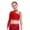 Red, variant on Kids Girls Shiny Rhinestone Irregular Shoulder Lyrical Jazz Ballet Dance Crop Tops Athletic Yoga Sports Skating Shirts Red 8