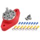 thumbnail image 1 of Bloque de Distribución de Potencia Unique Bargains 1/4' Rojo 16 Tornillos Terminal, 1 of 1