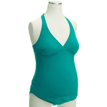 Maternity Halter Tankini Two-Piece Swimsuit