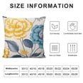 thumbnail image 5 of GOSMITH Flowers Outdoor Pillow Covers, Teal Grey Mustard Yellow Floral Decorative Throw Pillows Cover,Spring Summer Navy blue Leaf Square Pillowcase Decor Gifts for Home Patio Couch Sofa, 5 of 5