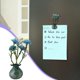 thumbnail image 3 of Mini jarrón de vidrio con flores artificiales moradas, decoración magnética para la nevera de cocina, baño, dormitorio y arte de pared en casa, 3 of 7