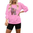 thumbnail image 1 of HUITKMM Winter Sweaters Women’S Football Print Oversized Hoodie – Relaxed Crew Neck Sweatshirt 4085 XXL, 1 of 4