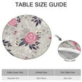 thumbnail image 6 of Round Fitted Tablecloth with Elastic Edges Fits 45"-52" Round Tables Pioneer Colorful Floral Waterproof Table Cover Washable Indoor and Outdoor for Party Kitchen Dinner Banquet Patio Picnic, 6 of 7