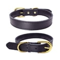 thumbnail image 1 of Collar básico clásico de cuero acolchado para mascotas para perros pequeños a medianos MFZFUKR CPB-US-YY411-2, 1 of 5