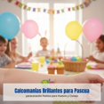 thumbnail image 4 of Abbraccia Tatuajes temporales de Pascua, óvalo radiante y conejo, impermeables, fiesta, DIY, diseños aleatorios, 4 of 6