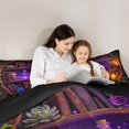 thumbnail image 5 of Homewish Hipple Skull Skeleton 7pcs Queen Bedding,Rose Flower Bookshelf Bedding Comforter Set Queen,Halloween Bed Set,Black Reversible, 5 of 8
