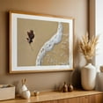 thumbnail image 4 of Edge of the Tide - Photography Beach Coastal Nature Minimalist Waves Autumn Seascape Oak Framed Wall Art Print 5 x 7 inches, 4 of 6