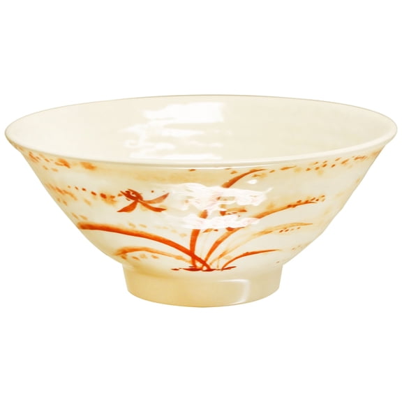 Excellante Gold Orchid Melamine Dinnerware Collection 16 Oz, 6" Soup Bowl, Comes in Dozen