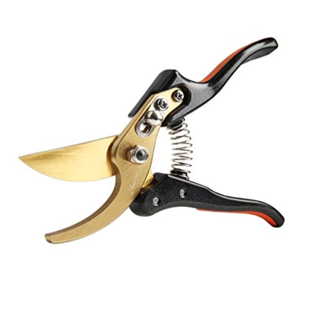 Finnhomy 8.5" Titanium Pruning Shears, Commercial Grade SK5 Steel