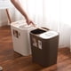 thumbnail image 2 of Toystoory Cubo de basura con doble cubierta, tipo de presión, cubo de basura, cubo de basura de plástico para el hogar Suministros de limpieza para el hogar, 2 of 6