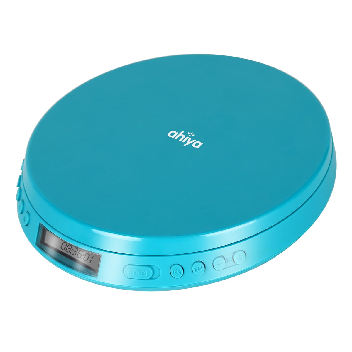 ahiya Portable CD Player, Personal Compact Disc Player with AntiSkip/AntiShock, Headphone Jack