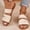Beige, variant on Jacenvly 2024 New New Summer Flat Shoes with Women's Sandals and Casual Open Toe Slippers Beige Sandals for Women