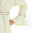 thumbnail image 5 of XQYLOS Girls Islami𝖼 Kaftan Dress Long Bell Sleeve Maxi Robe Belted Musli𝗆 Abaya Thobe Prayer Kids 𝖣ubai Traditional Eid Ramadan Festival Elegant Design, 5 of 9