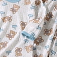 thumbnail image 6 of CAUYDY Little Kids Girl Pajamas Baby Clothing Soft Long Sleeve Tee Shirt and Pants Set Child Sleepers Toddler Outfits for Girls 24M 2T 3T 4T 5T Fall Winter Sizes 4-5 Years,Sky Blue, 6 of 7