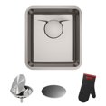 thumbnail image 1 of Kraus Dex Series 17 Inch Undermount Single Bowl Stainless Steel Kitchen Sink, 1 of 5