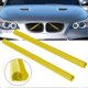 thumbnail image 1 of 1Pair Support Grill Bar V Brace Wrap For BMW E60 Yellow E Front Grille Trim Strips Automobiles Accessories, 1 of 5