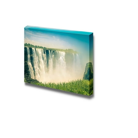 12 Vintage Swarovski Art - Wall26 Vintage Style Photo of Victoria Waterfalls Natural Wonder of Zimbabwe Continent of Africa - Canvas Art Wall Decor - 12