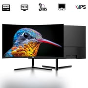 Restored TechMagnet Zeus Pro 8 Gaming Desktop PC, Intel i5, GT 1030, 8GB ARGB RAM, 1TB SSD+4TB HDD, 27 Inch Curved Monitor, RGB Keyboard Mouse, Speaker, Headphone, USB WiFi BT, Webcam, Win 11