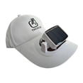 thumbnail image 1 of Sombrero con visera solar y ventilador, carga USB, ideal para golf, correr, senderismo y actividades al libre. Blanco, 1 of 8