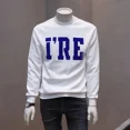 thumbnail image 5 of Sudadera de cuello redondo para hombre, ropa masculina con cuello redondo y estampado gráfico, jersey blanco sin capucha, ofertas al por mayor, ropa de calle de invierno, 5 of 5