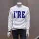 thumbnail image 4 of Sudadera de cuello redondo para hombre, ropa masculina con cuello redondo y estampado gráfico, jersey blanco sin capucha, ofertas al por mayor, ropa de calle de invierno, 4 of 4