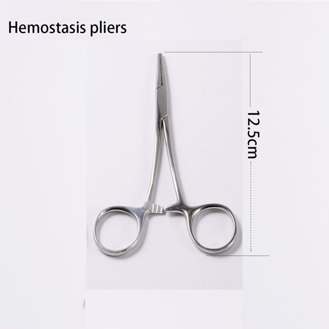 Pinza de bola de aguja de cierre de apertura de acero quirúrgico, pinzas de diferentes formas abiertas, herramienta de perforación profesional, 1 ud. Tan Jianjun unisex