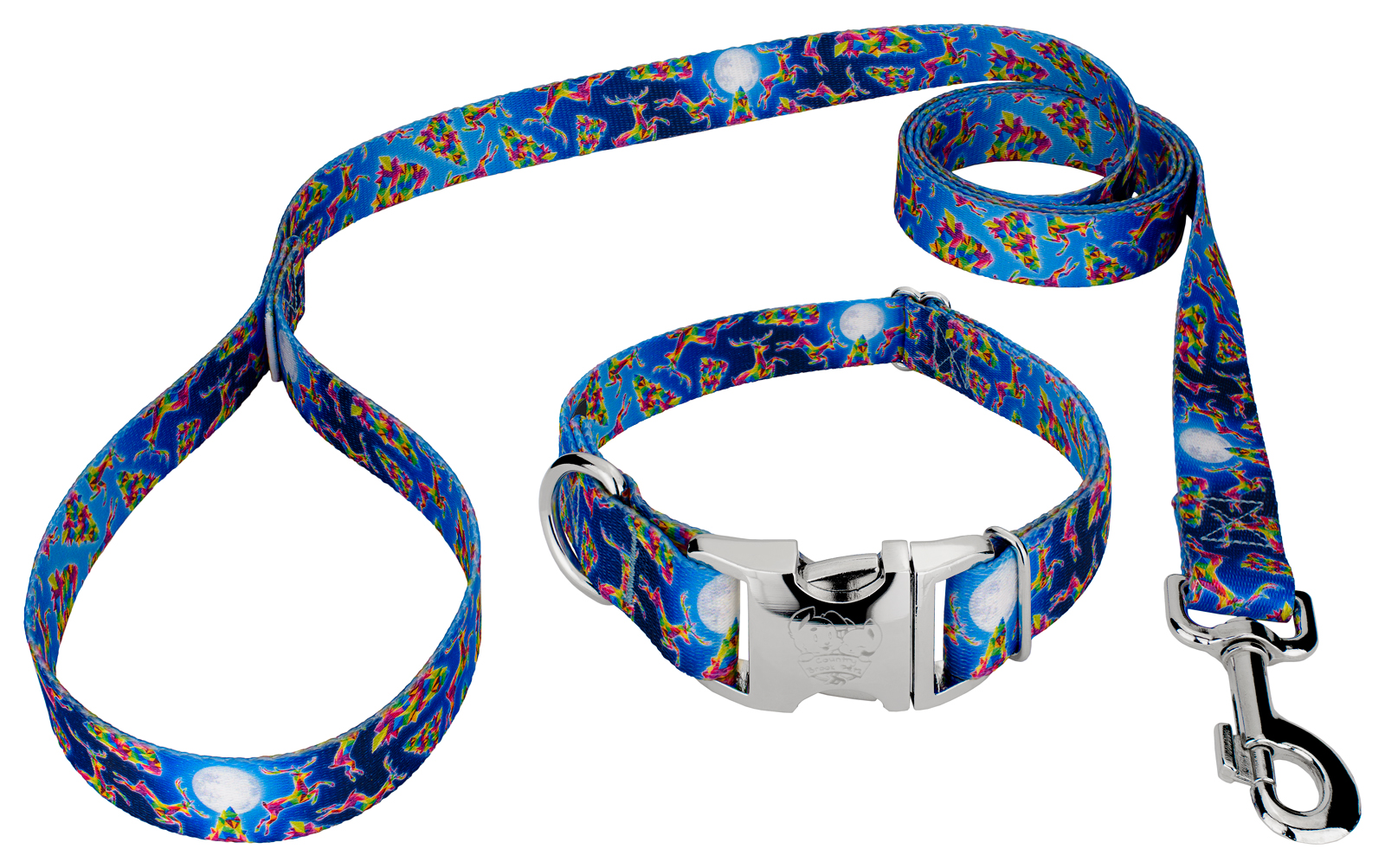 Country Brook Petz® Premium Kaleido Christmas Dog Collar and Leash