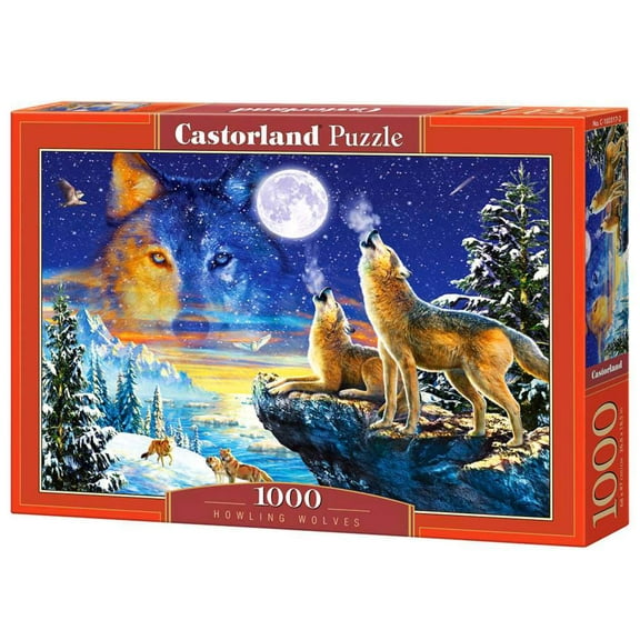 Bridge Toys - Castorland, 1000 Piece Jigsaw Puzzle, Howling Wolves