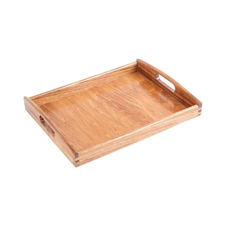 Rectangular wooden clearance serving tray