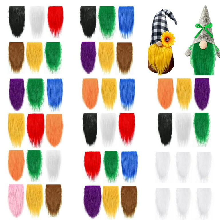 wouwaft Gnome Beards For Crafting, 6 Colors Pre-Cut Gnome Beard Faux Fur  Gnome Beards Gnome Christmas With Gnomes for DIY Nose Handmade Y2Y4 