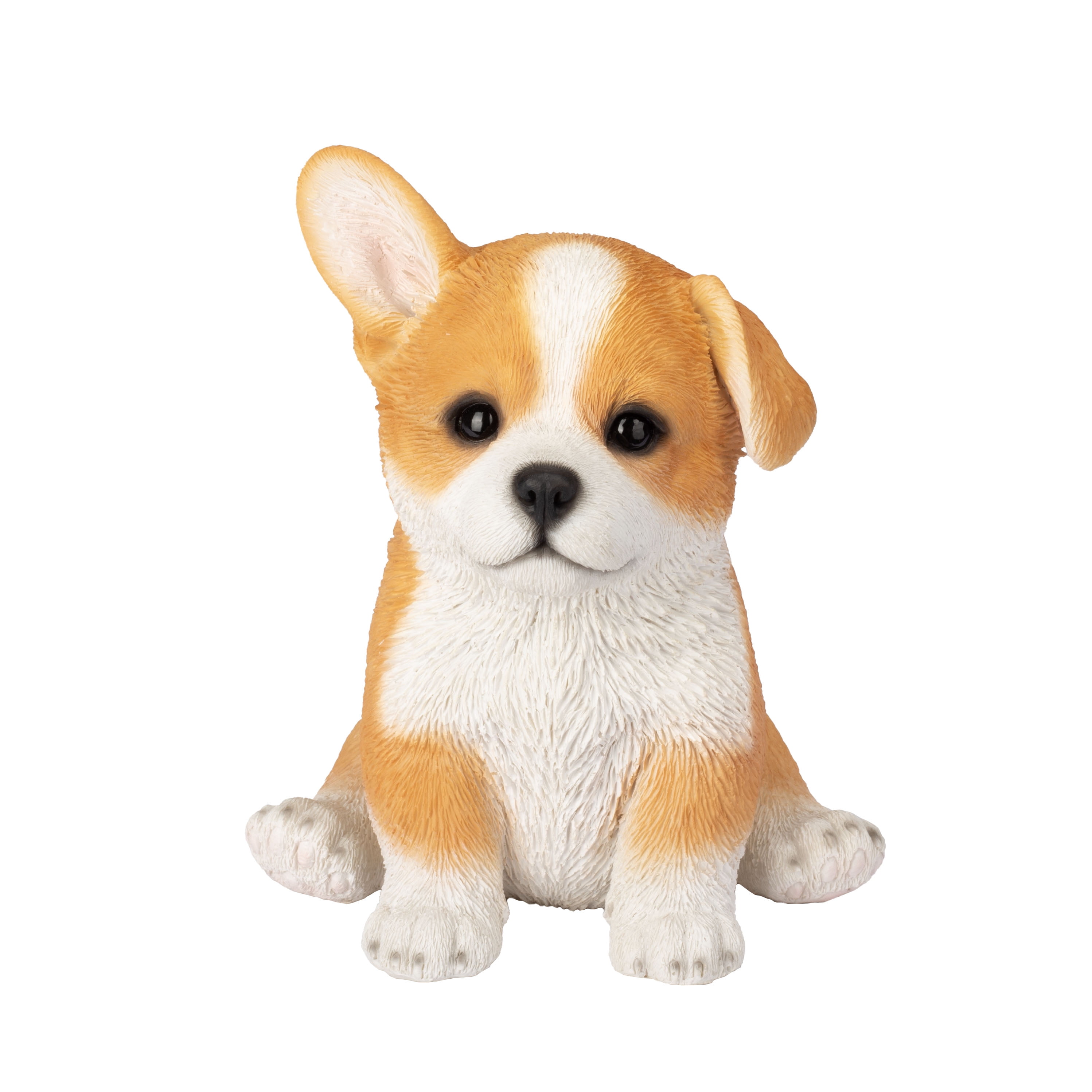 SOREAL Yellow Corgi Decorative Puppy Figurine for Home & Garden Décor, Handpainted Polyresin Dog Statue, Realistic Design | Gift for Dog Lovers | Weather-Resistant Indoor/Outdoor Decor