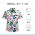 thumbnail image 7 of High Quality Hawaiian Shirts for Men Short Sleeve Aloha Beach Shirt Floral Summer Casual Button Down Shirts Blouses YQTRSL, 7 of 7