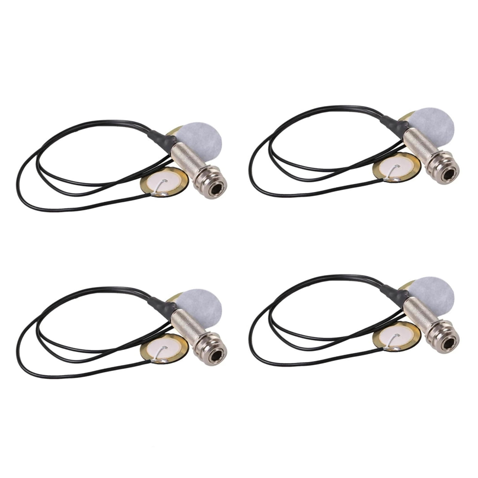 TAPDRA 4 Pack Kalimba Pickup Metal Plastic Body No Battery Required For Thumb Piano Mbira Sound Output