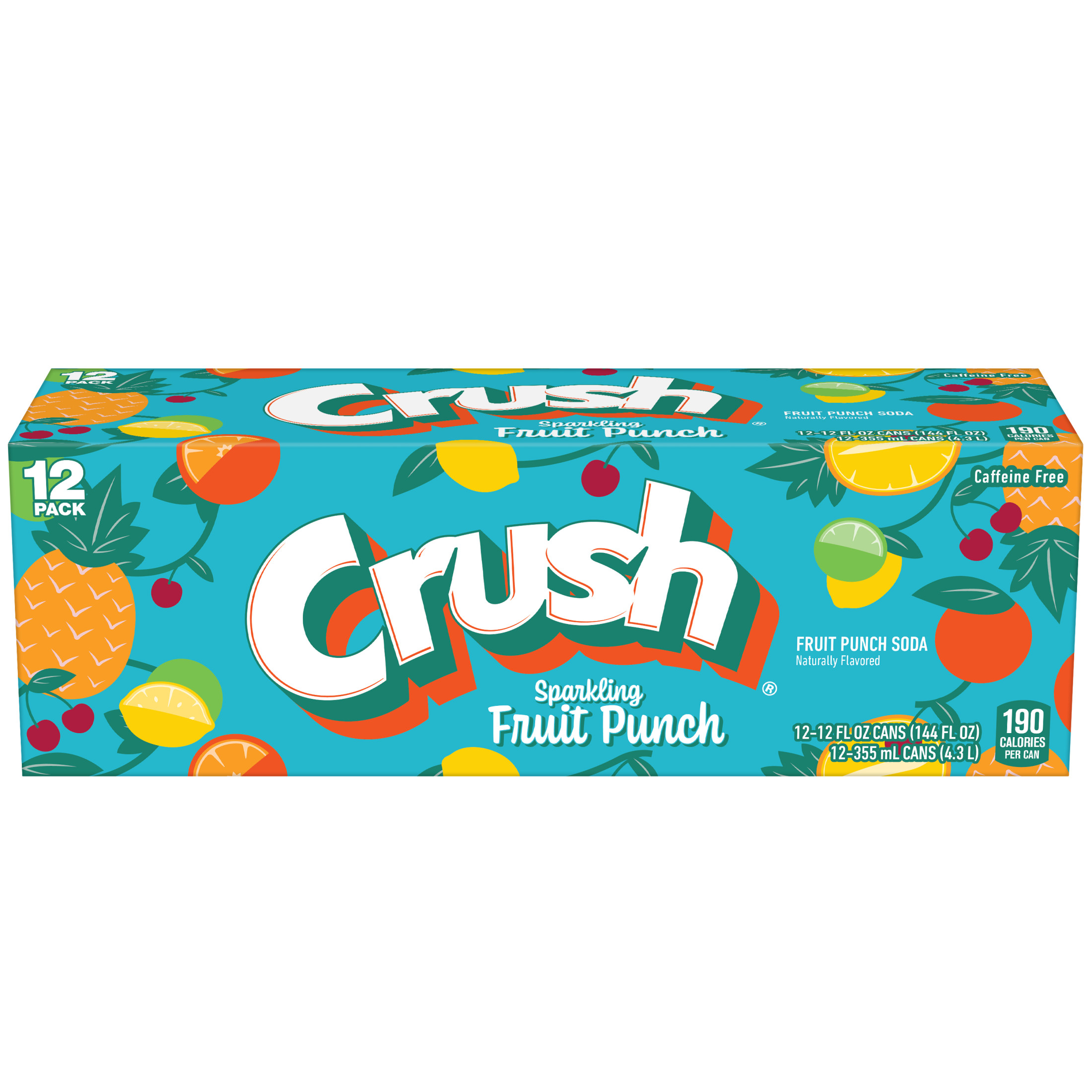 CRUSH SPRKLG FRUIT PUNCH CN 12OZ 12PKX2
