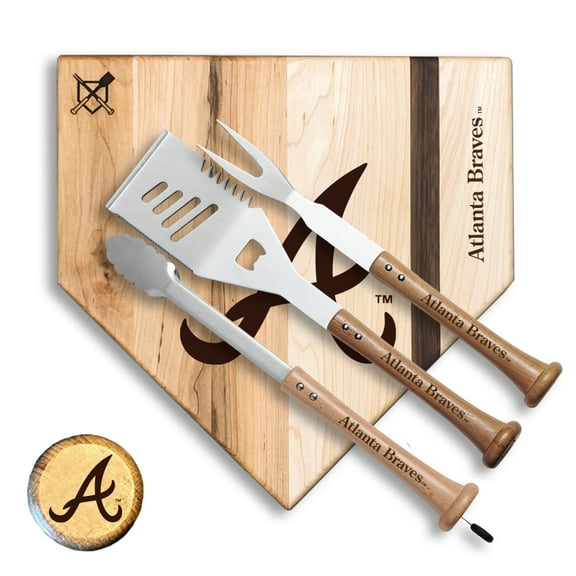 Baseball BBQ Atlanta Braves 17'' Slugger Combo Set
