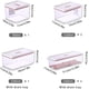 thumbnail image 2 of Juego de 6 recipientes de plástico para almacenar alimentos con tapas, organizadores apilables para refrigerador, contenedores de cocina a prueba de fugas, 2 of 4