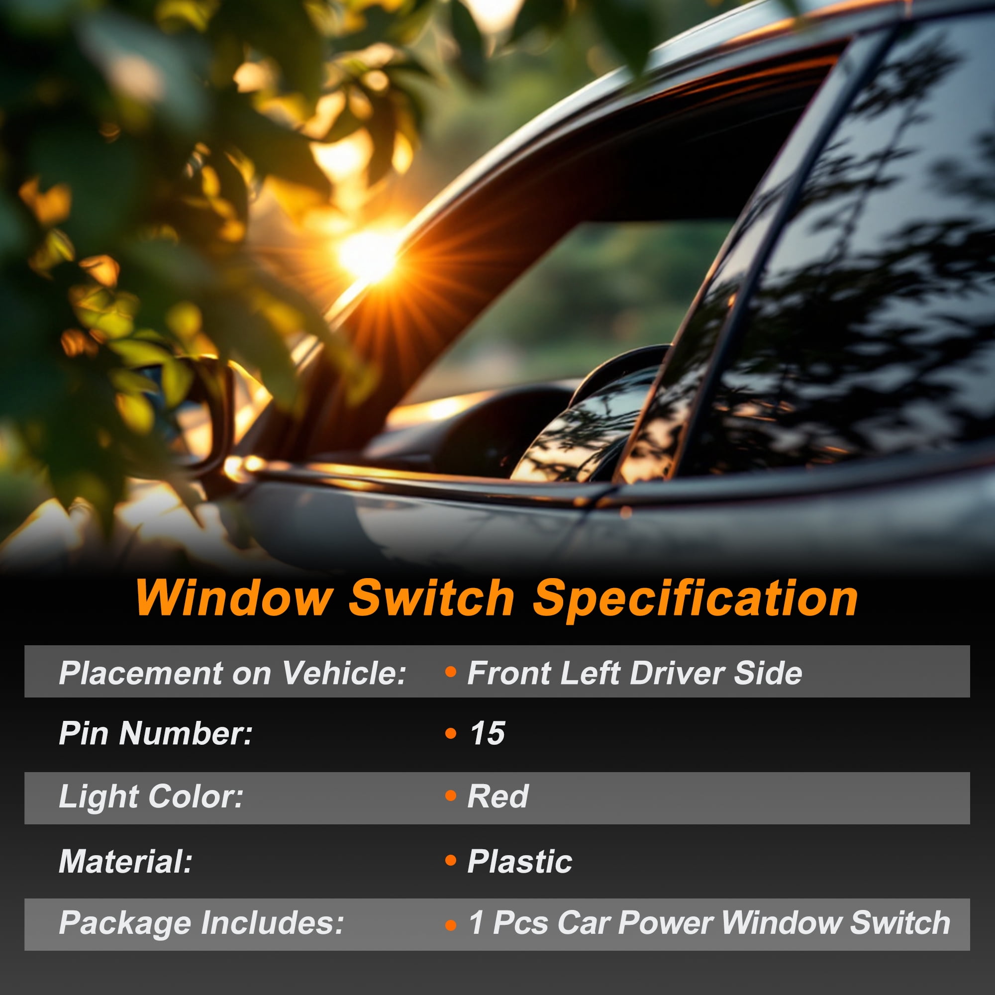 Unique Bargains Driver Side Power Window Control Switch for Toyota RAV4 2007-2012 Gray
