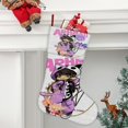 thumbnail image 2 of aphmu cat Tema: Calcetines de Navidad, fino lino blanco para colgar en escaleras y chimenea, decoración navideña para el hogar, regalo de Navidad. 54cm × 38cm, 2 of 5
