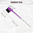 thumbnail image 4 of Unique Bargains Dual Comb Eyebrow Brushes for Women Eyelash Eyebrow Travel Makeup Tool Purple 8.15" Length, 4 of 7