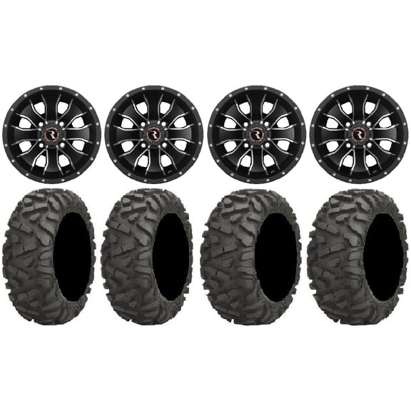 Raceline Mamba 14" Wheels Black 29" BigHorn Tires Can-Am Maverick X3 / Honda Pioneer 1000 / Talon