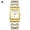 gold white, variant on Square Watches for Men Stainless Steel Mens Square Watch with Date Original Waterproof Analog Quartz Fashion Business Casual Wristwatch