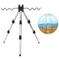 thumbnail image 2 of Fishing Rods Tripod Stand Telescopic Aluminum Alloy Fishing Rod Holder, 2 of 8