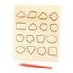 thumbnail image 3 of Tablero de rastreo de formas y números, tablero de práctica de escritura de madera, juguete educativo de doble cara para preescolar para niños, escuel, 3 of 9