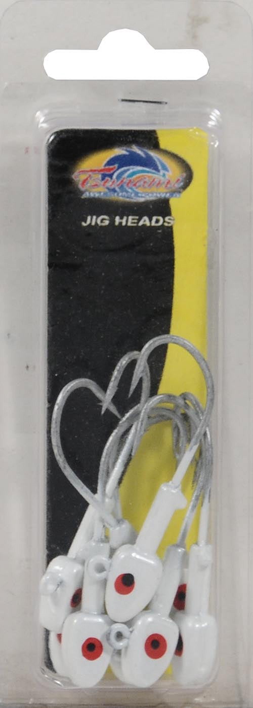 (4 pack) TSUNAMI 3/8 oz Fishing Jig Head White