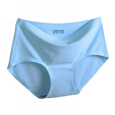 

TINKER Women s One Piece Seamless Cool Silk Panties Breathable Thin Panties