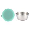 thumbnail image 2 of Visland BPA Free Sauce Cup with Colorful Lid Leak-proof Reusable Stainless Steel Easy Open Salad Dressing Container for Picnic, 2 of 8