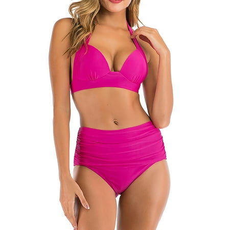 

Women Bikini Set Bustier High Waist Bikini Swimwear Elegant Two Piece Swimsuit Swimsuit Women Bikini Set Crossover Bustier High Waist Bikini Swimsuit Two Piece Swimsuit Swimsuit